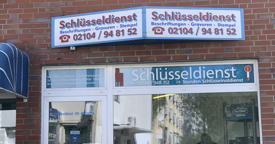 Schlüsseldienst Erkrath Ladengeschäft